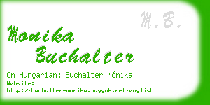 monika buchalter business card